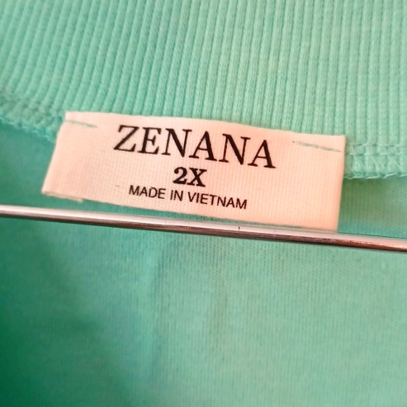 *NWOT* Zenana Mint Green Oversized Harem Jogger Jumpsuit  Sz 2x - Picture 4 of 6